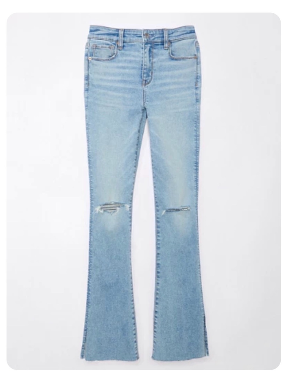 AE Next Level High-Waisted Ripped Skinny Kick Jeans